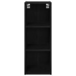 Hanging Cabinet Black Oak 30 x 29,5 x 80 cm Engineered Wood