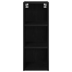Hanging Cabinet Black Oak 30 x 29,5 x 80 cm Engineered Wood