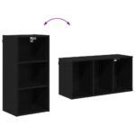 Hanging Cabinet Black Oak 40 x 29,5 x 80 cm Engineered Wood