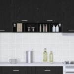 Hanging Cabinet Black Oak 20 x 29,5 x 100 cm Engineered Wood