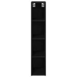 Hanging Cabinet Black Oak 20 x 29,5 x 100 cm Engineered Wood