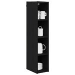 Hanging Cabinet Black Oak 20 x 29,5 x 100 cm Engineered Wood