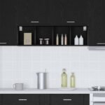 Hanging Cabinet Black Oak 30 x 29,5 x 100 cm Engineered Wood