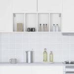 Hanging Cabinet White 40 x 29,5 x 100 cm Engineered Wood