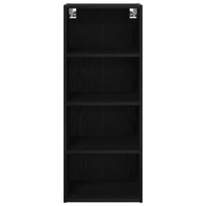 Hanging Cabinet Black Oak 40 x 29,5 x 100 cm Engineered Wood
