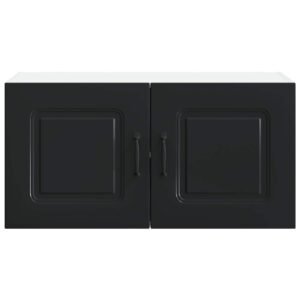 Dishwasher Panel Kalmar Black 80 x 31 x 40 cm Engineered Wood