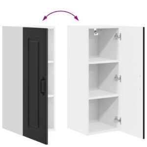 Dishwasher Panel Kalmar Black 30 x 31 x 80 cm Engineered Wood
