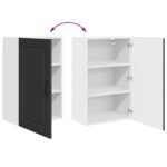 Dishwasher Panel Kalmar Black 50 x 31 x 80 cm Engineered Wood