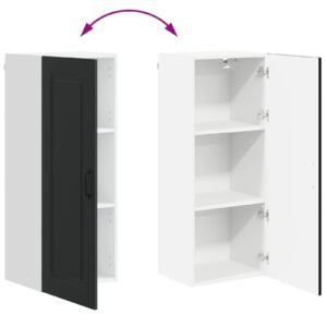 Dishwasher Panel Kalmar Black 40 x 31 x 100 cm Engineered Wood