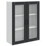 Dishwasher Panel Kalmar Black 80 x 31 x 100 cm Engineered Wood