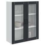 Dishwasher Panel Kalmar Black 80 x 31 x 100 cm Engineered Wood