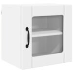 Wall Glass Cabinet LUCCA 2 pcs White 40 x 31 x 40 cm