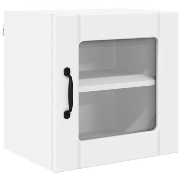 Wall Glass Cabinet LUCCA 2 pcs White 40 x 31 x 40 cm