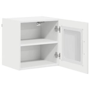 Wall Glass Cabinet LUCCA 2 pcs White 40 x 31 x 40 cm