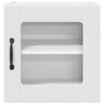 Wall Glass Cabinet LUCCA 2 pcs White 40 x 31 x 40 cm