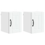 Wall Cabinet LUCCA 2 pcs White 30 x 31 x 40 cm Engineered Wood