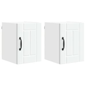 Wall Cabinet LUCCA 2 pcs White 30 x 31 x 40 cm Engineered Wood