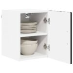 Wall Cabinet LUCCA Black 30 x 31 x 40 cm Engineered Wood