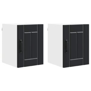 Wall Cabinet LUCCA 2 pcs Black 30 x 31 x 40 cm Engineered Wood