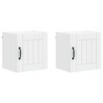 Wall Cabinet LUCCA 2 pcs White 40 x 31 x 40 cm Engineered Wood
