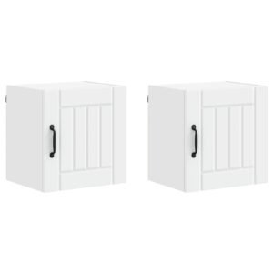 Wall Cabinet LUCCA 2 pcs White 40 x 31 x 40 cm Engineered Wood