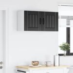 Wall Cabinet LUCCA 2 pcs Black 40 x 31 x 40 cm Engineered Wood