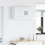 Wall Cabinet LUCCA 2 pcs High Gloss White 40 x 31 x 40 cm