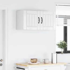 Wall Cabinet LUCCA 2 pcs High Gloss White 40 x 31 x 40 cm