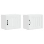 Wall Cabinet LUCCA 2 pcs White 50 x 31 x 40 cm Engineered Wood