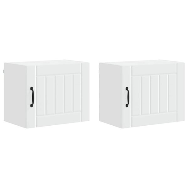 Wall Cabinet LUCCA 2 pcs White 50 x 31 x 40 cm Engineered Wood