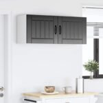 Wall Cabinet LUCCA 2 pcs Black 50 x 31 x 40 cm Engineered Wood