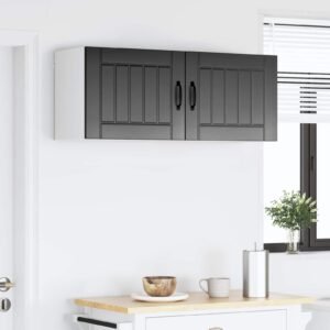 Wall Cabinet LUCCA 2 pcs Black 50 x 31 x 40 cm Engineered Wood