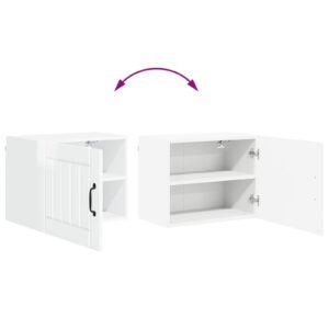 Wall Cabinet LUCCA High Gloss White 50 x 31 x 40 cm