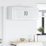 Wall Cabinet LUCCA 2 pcs High Gloss White 50 x 31 x 40 cm