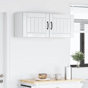 Wall Cabinet LUCCA 2 pcs High Gloss White 50 x 31 x 40 cm