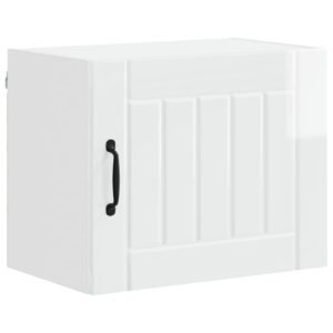 Wall Cabinet LUCCA 2 pcs High Gloss White 50 x 31 x 40 cm