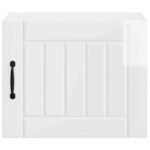 Wall Cabinet LUCCA 2 pcs High Gloss White 50 x 31 x 40 cm