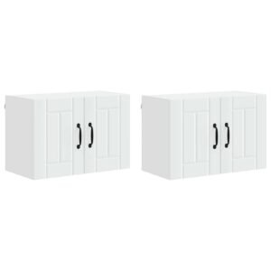 Wall Cabinet LUCCA 2 pcs White 60 x 31 x 40 cm Engineered Wood