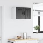 Wall Cabinet LUCCA Black 60 x 31 x 40 cm Engineered Wood
