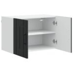 Wall Cabinet LUCCA Black 60 x 31 x 40 cm Engineered Wood