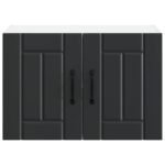 Wall Cabinet LUCCA Black 60 x 31 x 40 cm Engineered Wood