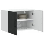 Wall Cabinet LUCCA Black 60 x 31 x 40 cm Engineered Wood