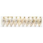 Christmas Pine Cone Ball 40 pcs Gold Plastic