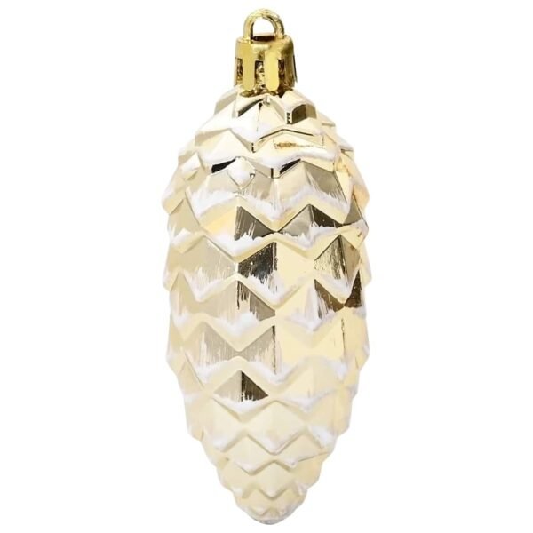 Christmas Pine Cone Ball 40 pcs Gold Plastic