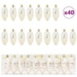 Christmas Pine Cone Ball 40 pcs Champagne Plastic