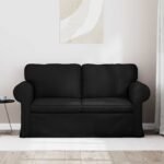 Sofa Black 155 x 82 x 80 cm Fabric