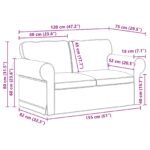 Sofa Black 155 x 82 x 80 cm Fabric