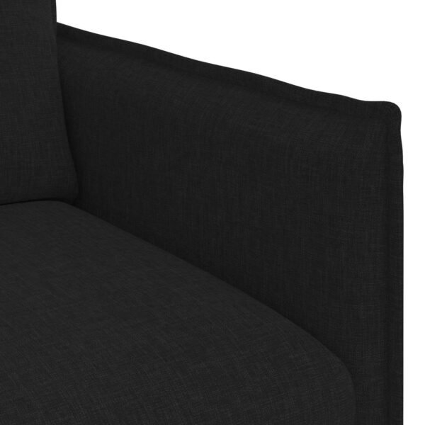 Sofa Black 136 x 82 x 85 cm Fabric