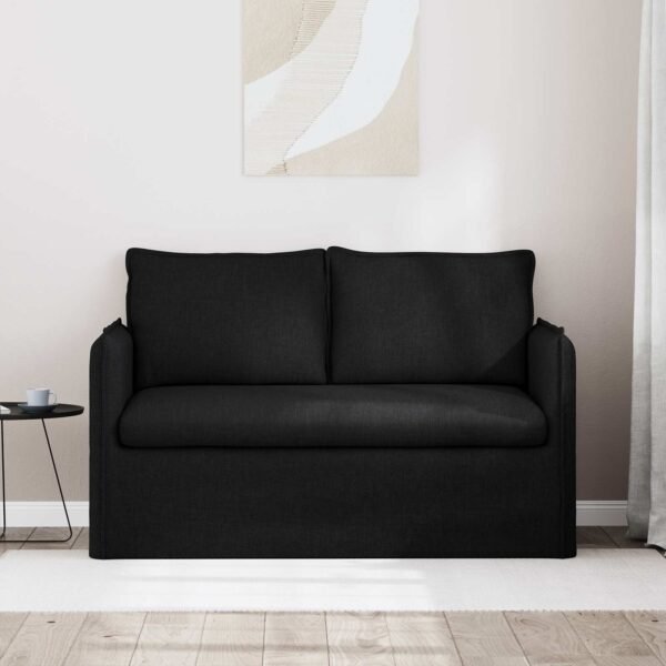 Sofa Black 136 x 82 x 85 cm Fabric
