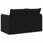 Sofa Black 136 x 82 x 85 cm Fabric